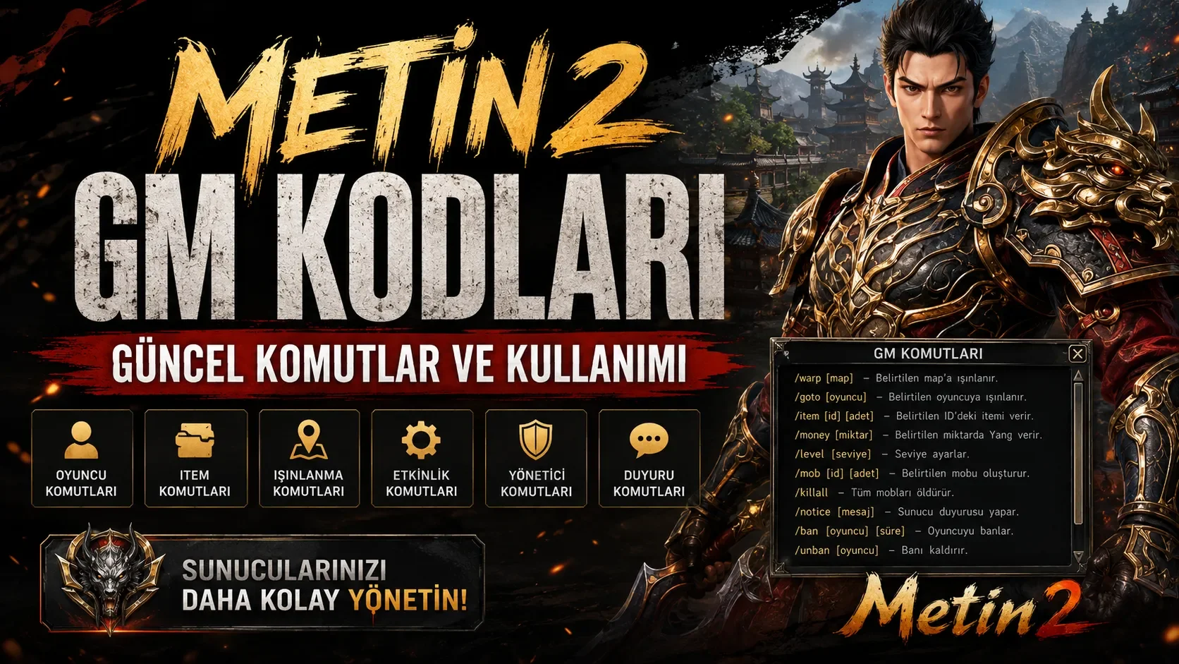 Metin2 GM Kodları (2026)